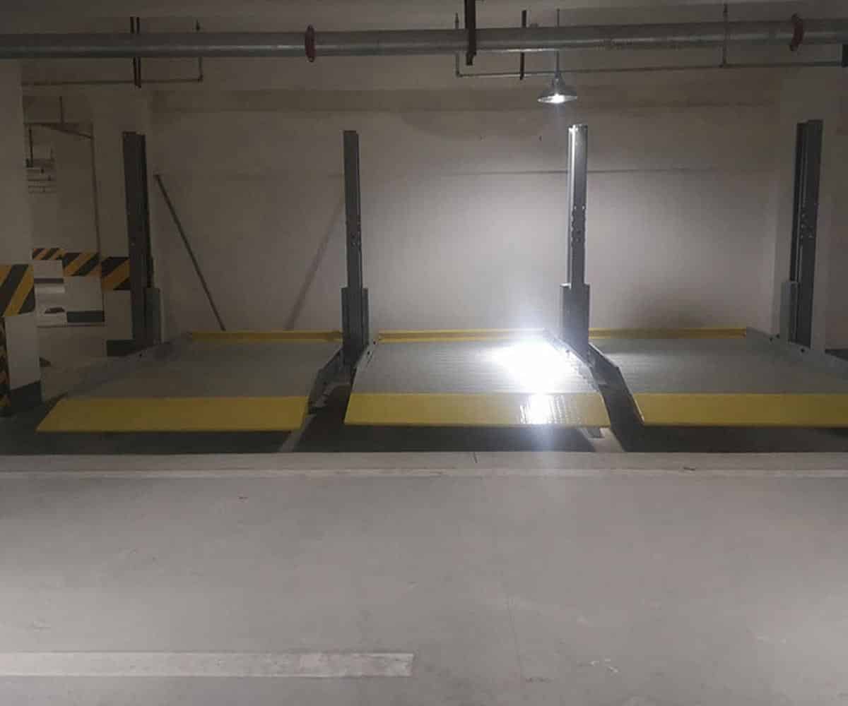 四柱簡易式機械停車位安裝