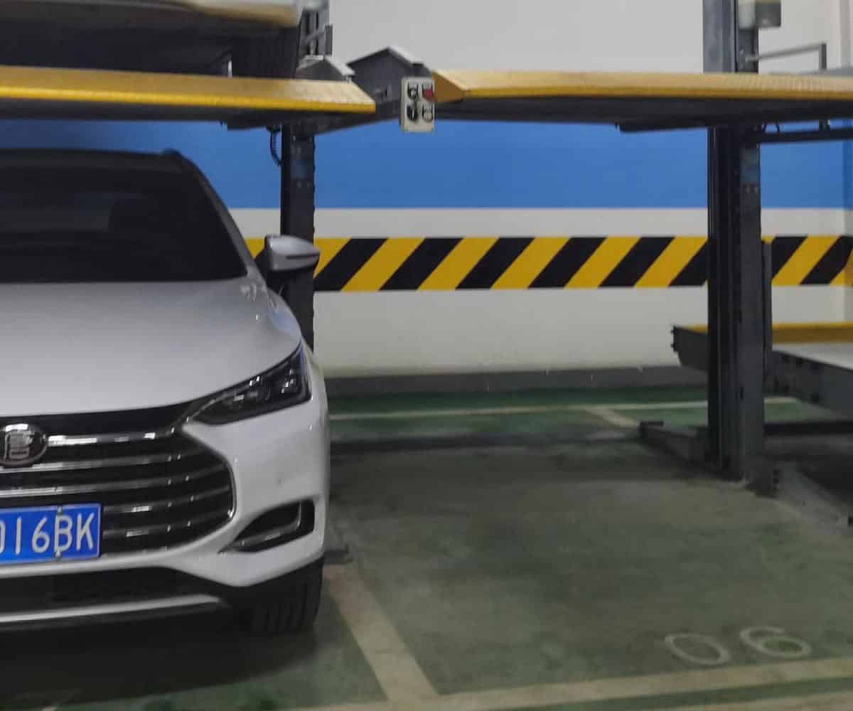 石柱兩層簡易式機械停車安裝