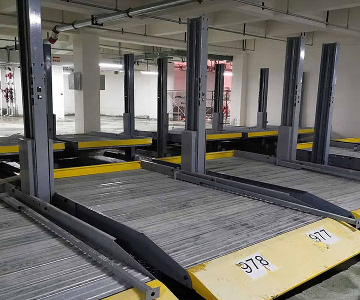 兩層升降式機械立體車庫過驗收
