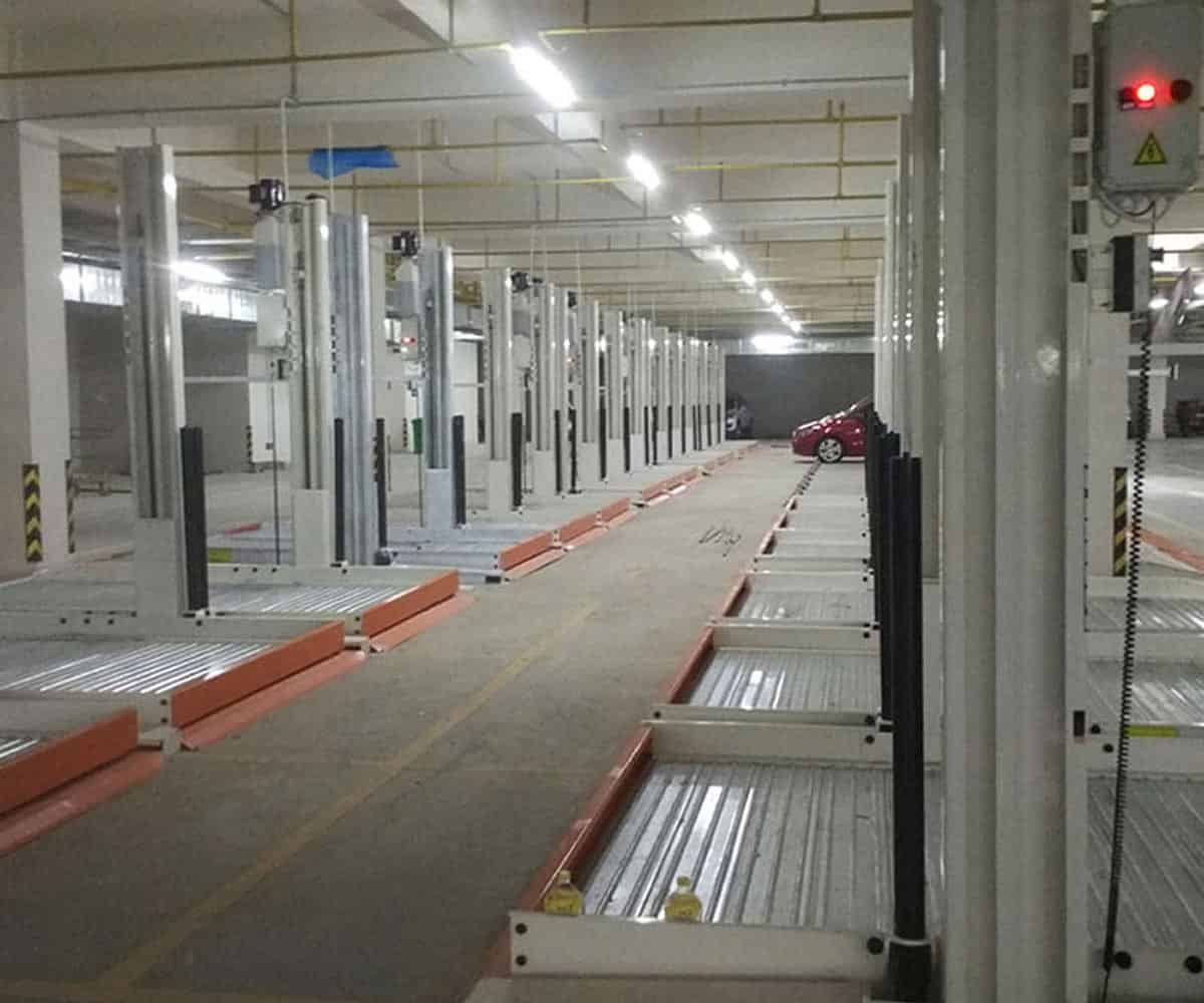 黔江升降橫移式機械式停車設備過驗收