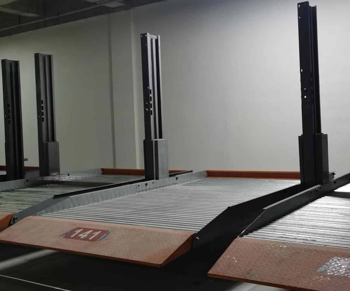 酉陽2層升降式機械立體停車設備回收