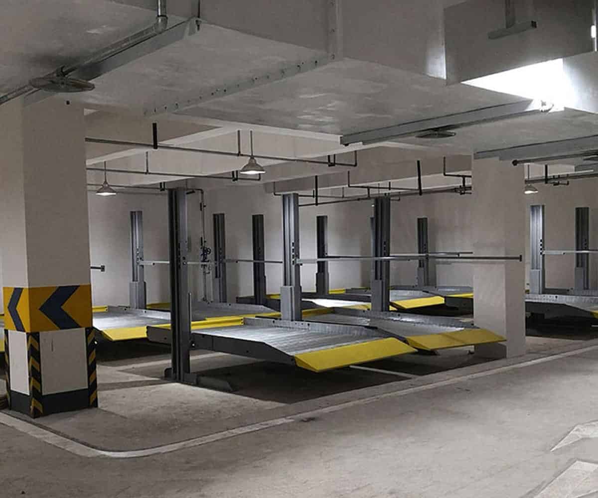 巴南兩層升降橫移式立體停車改造