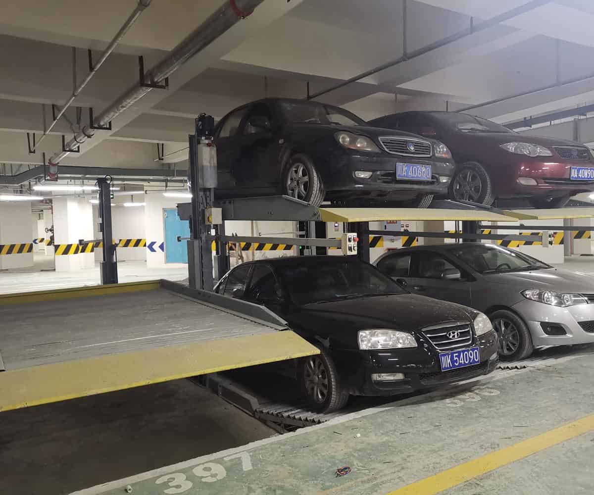 銅梁雙柱簡易升降類立體停車位