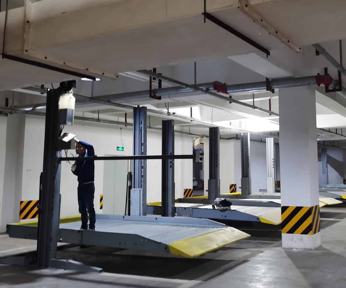 湖南二層升降式機械立體車庫